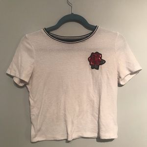 hollister white short sleeve shirt